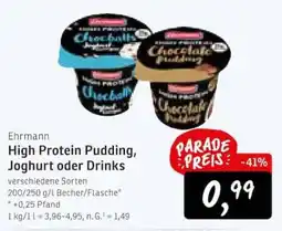 KONSUM Ehrmann High Protein Pudding Angebot