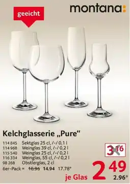 Selgros Kelchglasserie „Pure“ Angebot