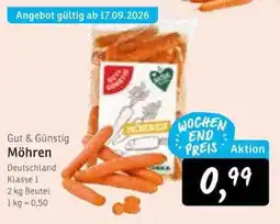 KONSUM Gut & Günstig Möhren Angebot