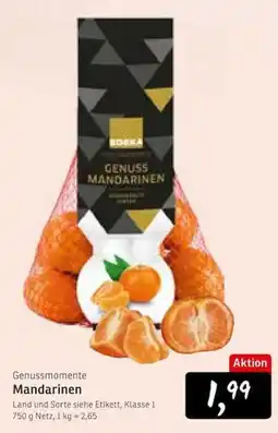 KONSUM EDeka Genuss Mandarinen Angebot