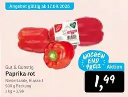 KONSUM Paprika rot Angebot