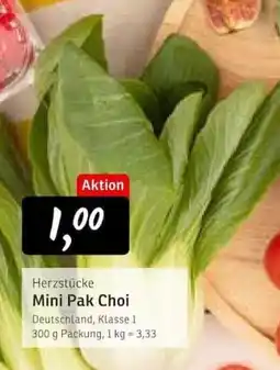 KONSUM Herzstücke Mini Pak Choi Angebot