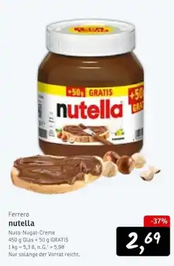 KONSUM Ferrero nutella Angebot