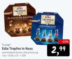 KONSUM Trumpf Edle Tropfen in Nuss Angebot