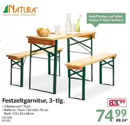 Selgros NATURA Festzeltgarnitur, 3-tlg. Angebot