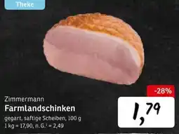 KONSUM Zimmermann Farmlandschinken Angebot