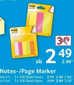 Selgros Post-it Notes-/Page Marker Angebot