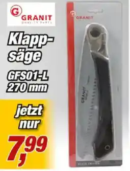 Posten Börse GRANIT Klappsäge Angebot