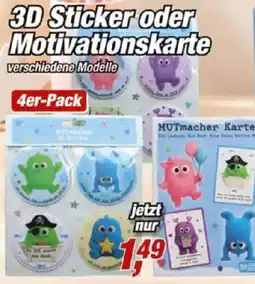 Posten Börse 3D Sticker oder Motivationskarte Angebot