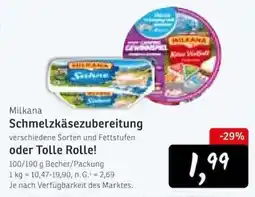 KONSUM Milkana Schmelzkäsezubereitung Angebot