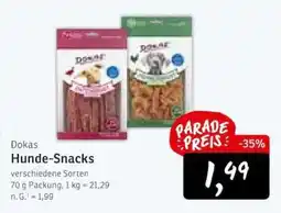 KONSUM Dokas Hunde-Snacks Angebot