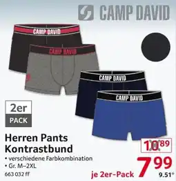 Selgros CAMP DAVID Herren Pants Kontrastbund Angebot