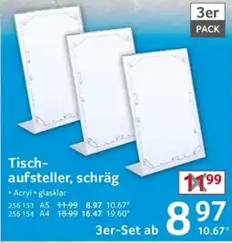 Selgros Tisch-aufsteller, schräg Angebot