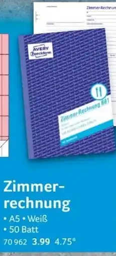 Selgros Avery Zweckform Zimmer-Rechnung Angebot