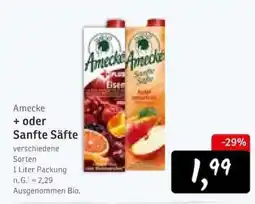 KONSUM Amecke + oder Sanfte Säfte Angebot