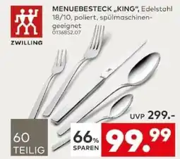 porta ZWILLING Menuebesteck „king“ Angebot