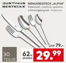porta Justinus bestecke menuebesteck „alpha“ Angebot