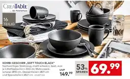 porta CREATABLE KOMBI-GESCHIRR „SOFT TOUCH BLACK“ Angebot