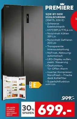porta PREMIERE SIDE-BY-SIDE KÜHLSCHRANK Angebot