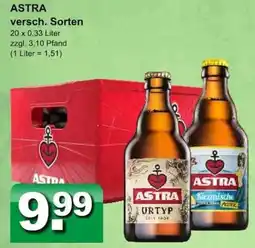 Getränkeparadies Gefromm ASTRA versch. Sorten Angebot