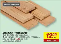 toom Baumarkt Rauspund, Fichte/Tanne Angebot