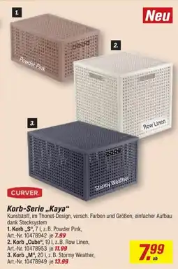 toom Baumarkt Korb-Serie „Kaya“ CURVER Angebot