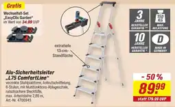 toom Baumarkt Alu-Sicherheitsleiter L75 ComfortLine Angebot