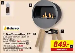 toom Baumarkt Aduro Bioethanol-Ofen „B2“4 Angebot