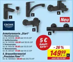toom Baumarkt GROHE Armaturenserie „Start“ Angebot