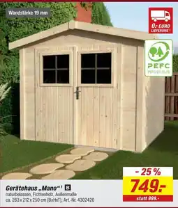 toom Baumarkt Gerätehaus „Mano“¹ B Angebot