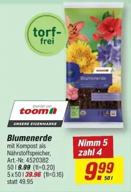 toom Baumarkt Blumenerde Angebot
