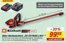 toom Baumarkt Einhell Akku-Heckenschere „GC-CH 1846 Li Kit“ Angebot