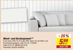 toom Baumarkt Wand- und Deckenpaneel Angebot