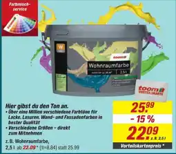 toom Baumarkt toom Wohnraumfarbe Angebot