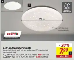 toom Baumarkt LED-Badezimmerleuchte Angebot