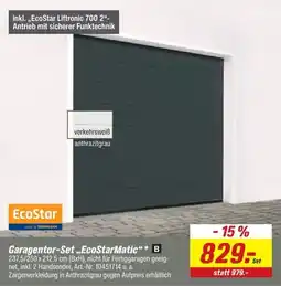 toom Baumarkt Garagentor-Set „EcoStarMatic“ * B Angebot
