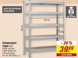 toom Baumarkt Schwerlast-regal „L“ Angebot