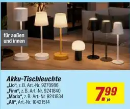 toom Baumarkt Akku-Tischleuchte Angebot