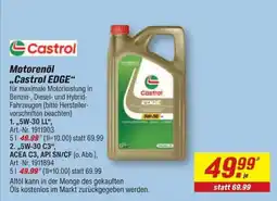 toom Baumarkt Castrol EDGE Motorenöl Angebot
