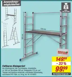 toom Baumarkt Faltbares Kleingerüst Angebot