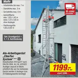 toom Baumarkt Alu-Arbeitsgerüst "ClimTec System" B Angebot