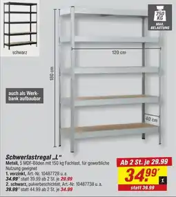 toom Baumarkt Schwerlastregal „L“ Angebot