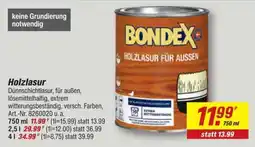 toom Baumarkt BONDEX Holzlasur Angebot