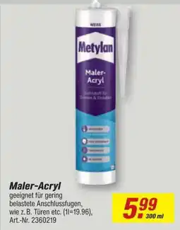 toom Baumarkt Metylan Maler-Acryl Angebot