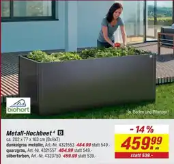 toom Baumarkt Metall-Hochbeet 4 B Angebot