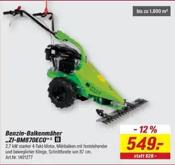toom Baumarkt Benzin-Balkenmäher „ZI-BM870ECO“ 5 B Angebot