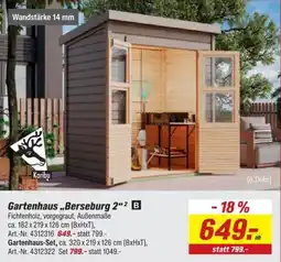 toom Baumarkt Gartenhaus „Berseburg 2“² Karibu Angebot