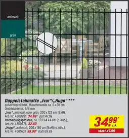 toom Baumarkt Doppelstabmatte „Ivar“/„Hugo“ *** Angebot