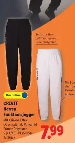 Lidl CRIVIT Herren Funktionsjogger Angebot