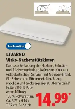 Lidl LIVARNO Visko-Nackenstützkissen Angebot